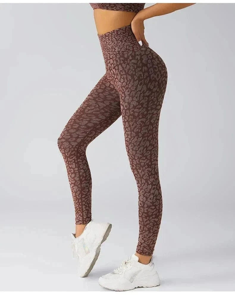 legging yoga leopard