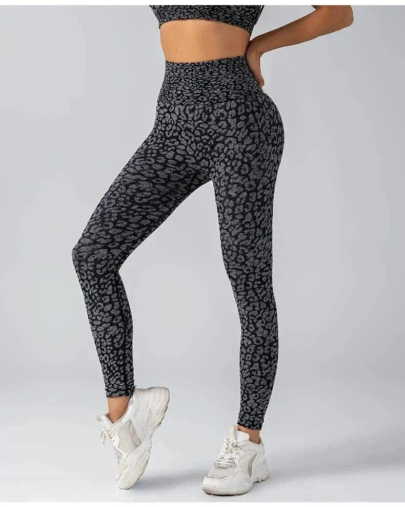 legging yoga leopard