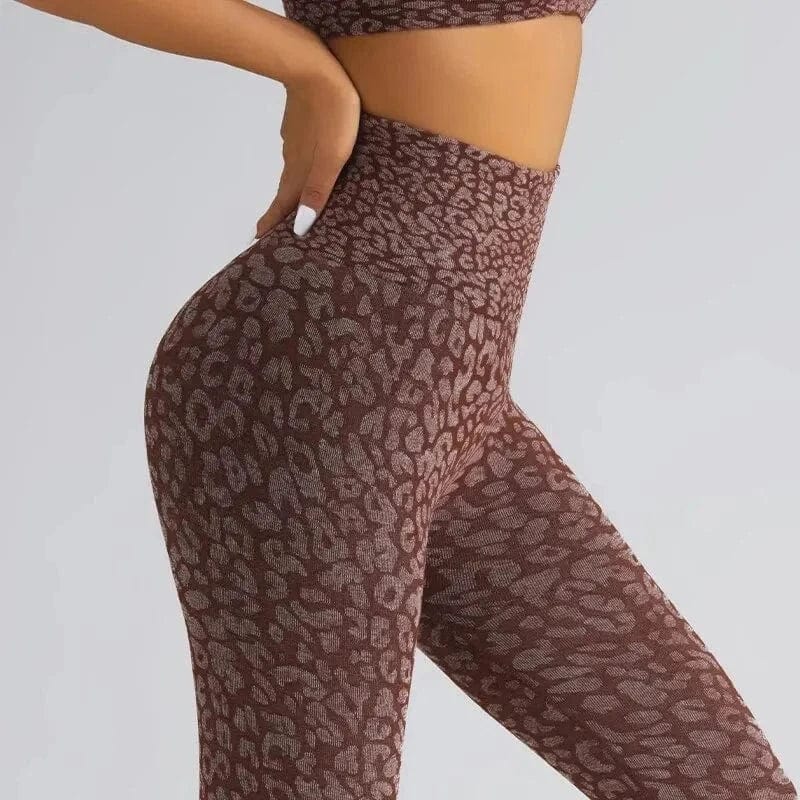 legging yoga leopard