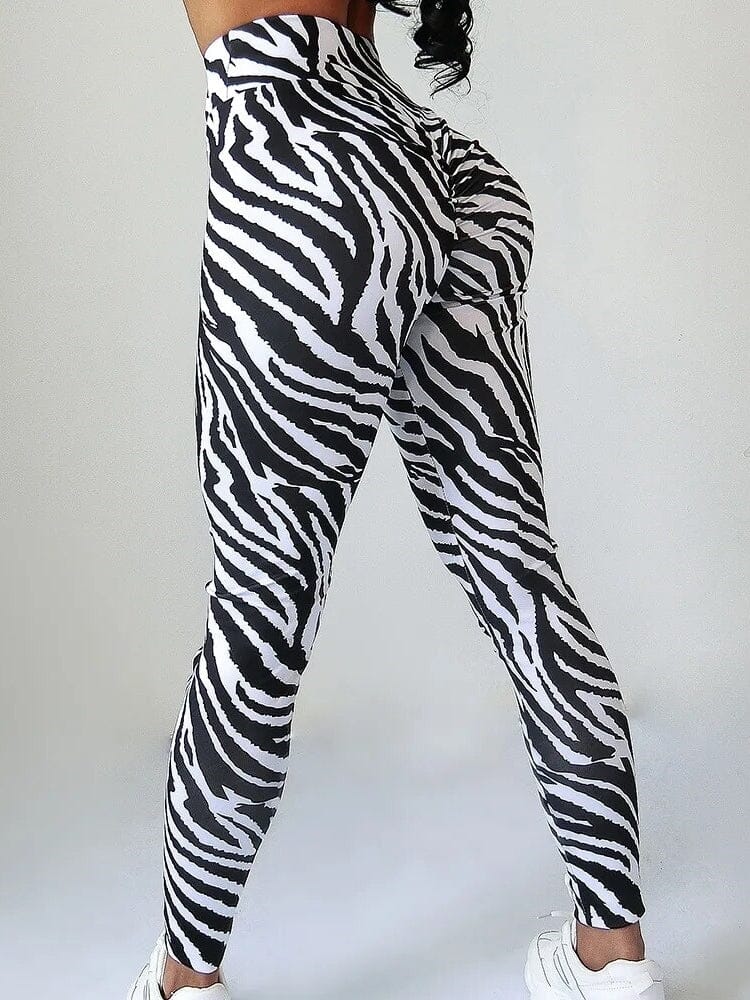 Legging Zèbre Noir et Blanc | Yogaova