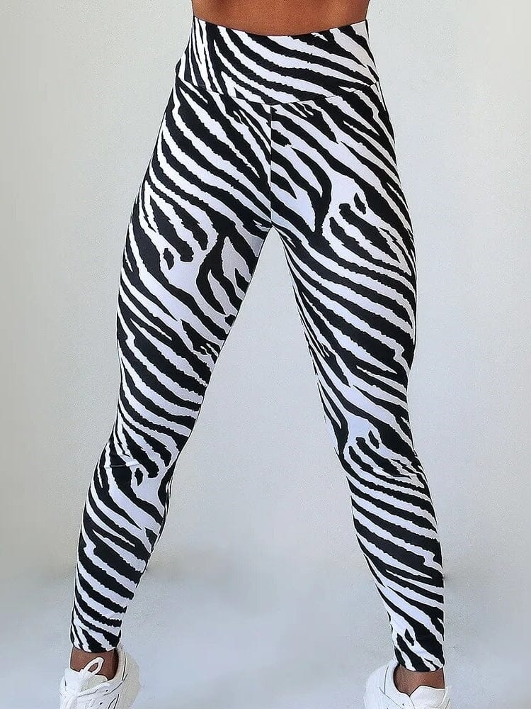 Legging Zèbre Noir et Blanc | Yogaova