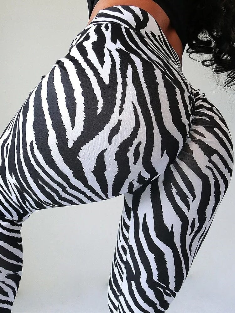 Legging Zèbre Noir et Blanc | Yogaova