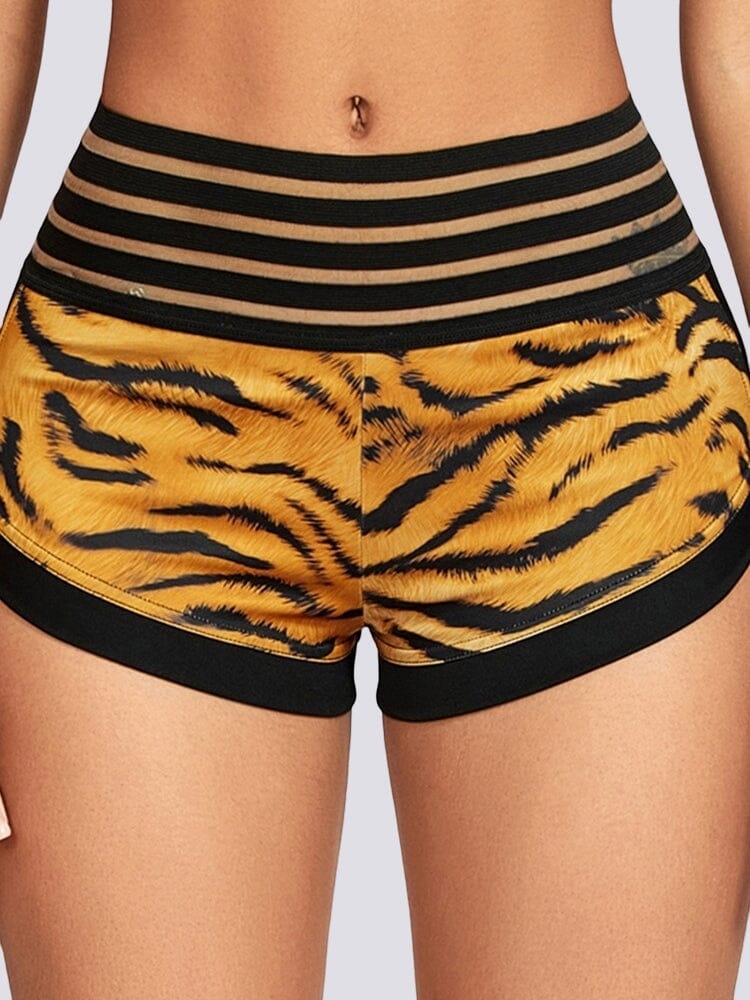 Mini Short Savane Taille Haute Push Up | Yogaova
