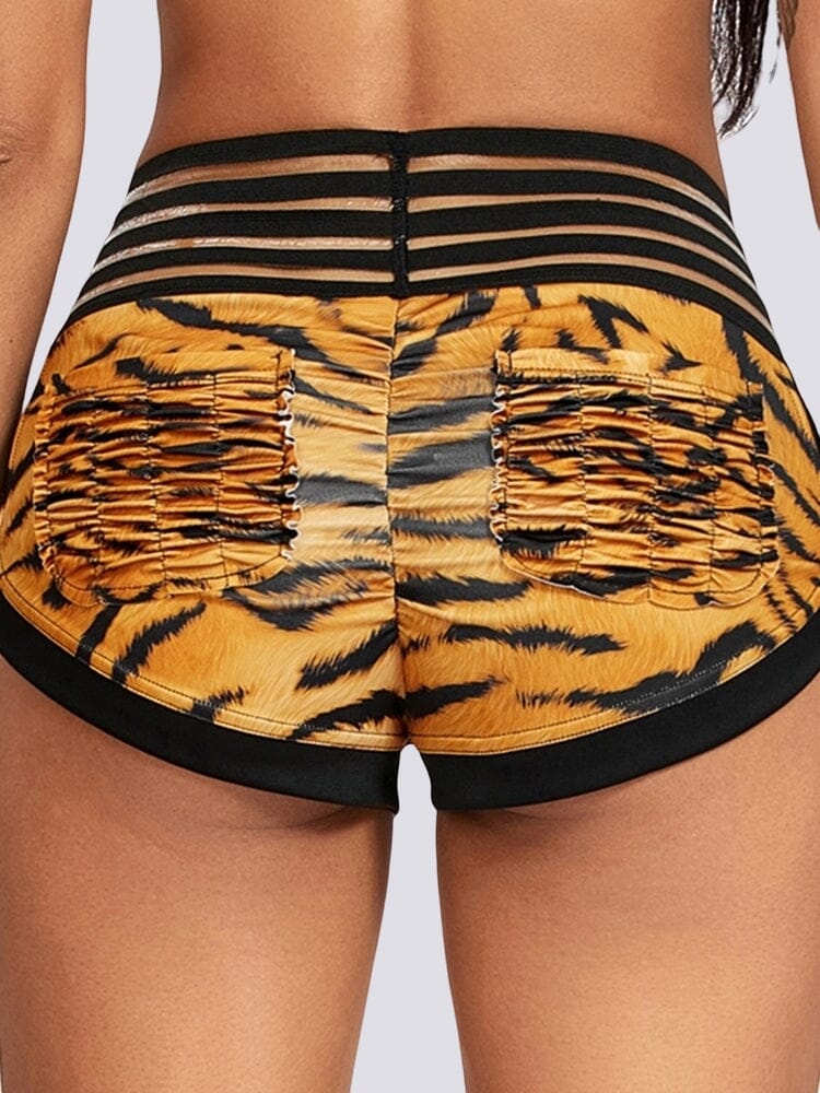 Mini Short Savane Taille Haute Push Up | Yogaova