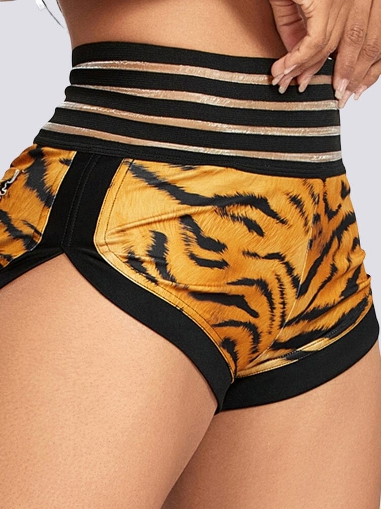 Mini Short Savane Taille Haute Push Up | Yogaova