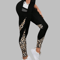 Pantalon de Yoga Femme Bicolore Tendance