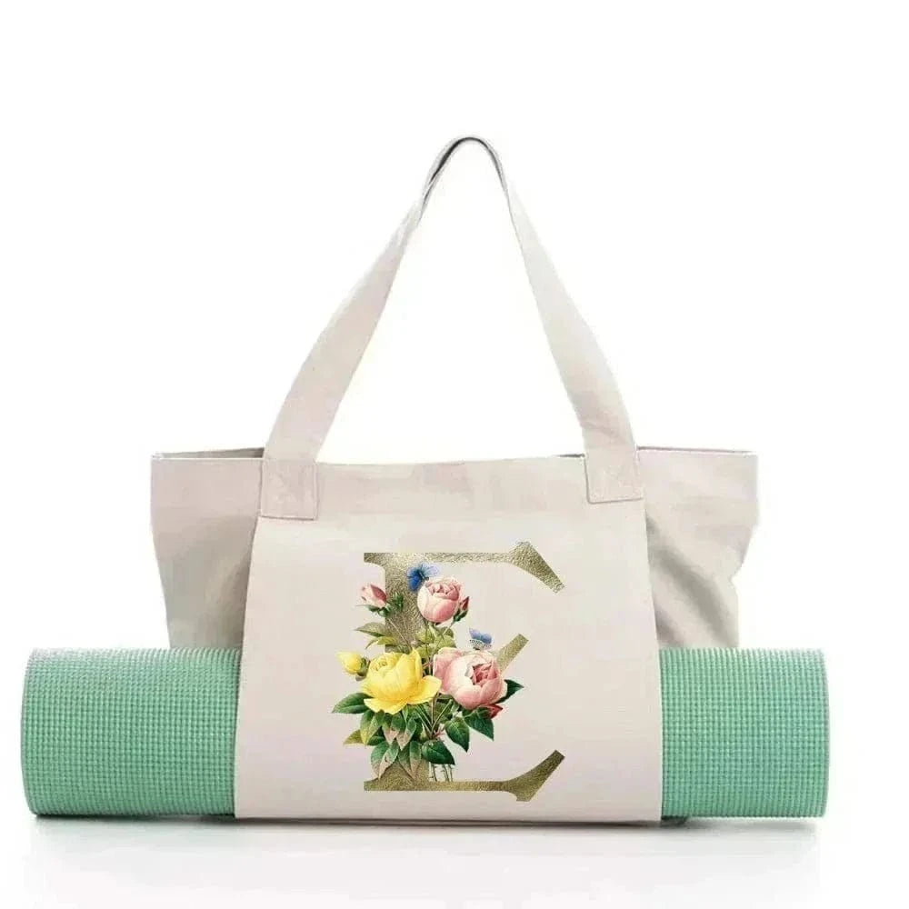 Sac de Yoga Inscription Blanche
