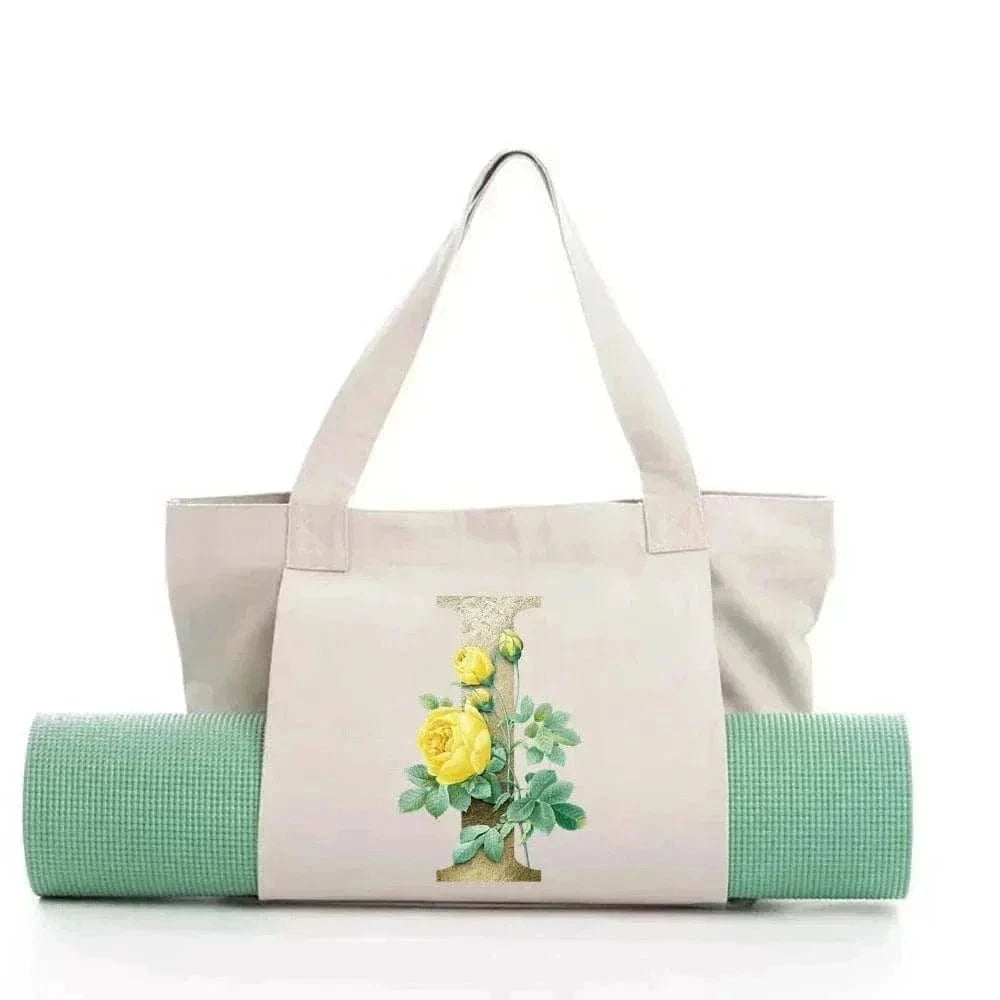 Sac de Yoga Inscription Blanche