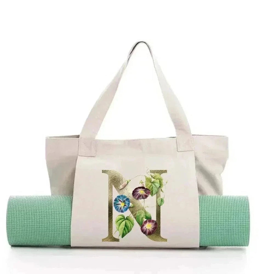 Sac de Yoga Inscription Blanche