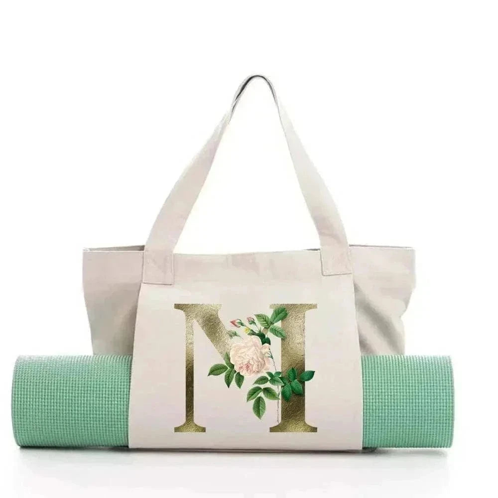 Sac de Yoga Inscription Blanche