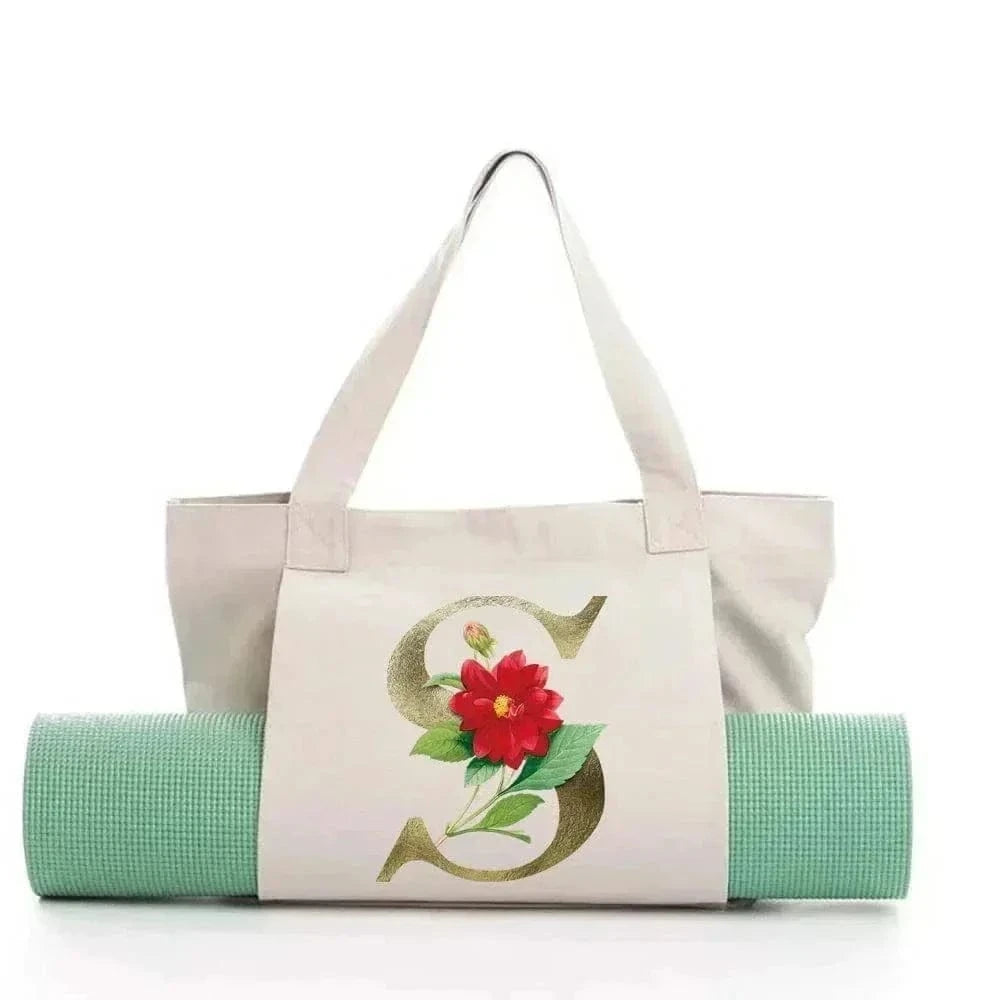Sac de Yoga Inscription Blanche
