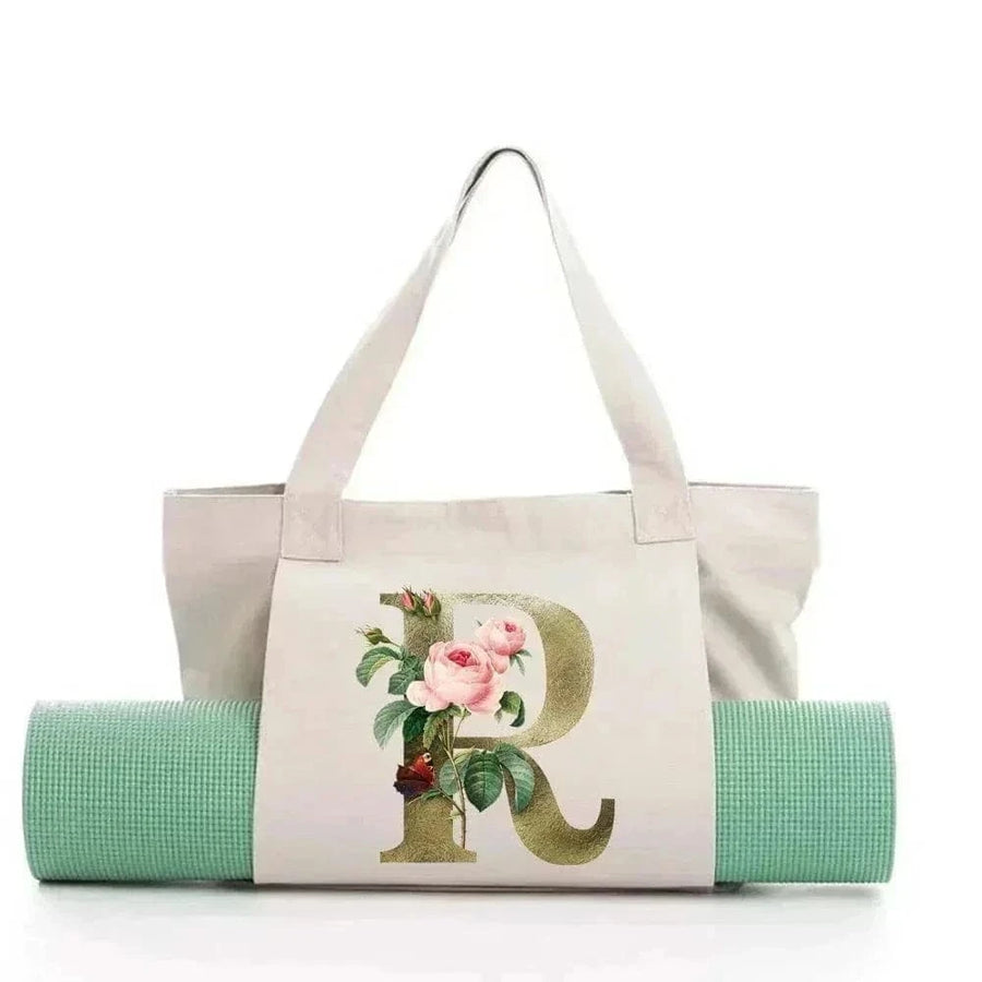 Sac de Yoga Inscription Blanche