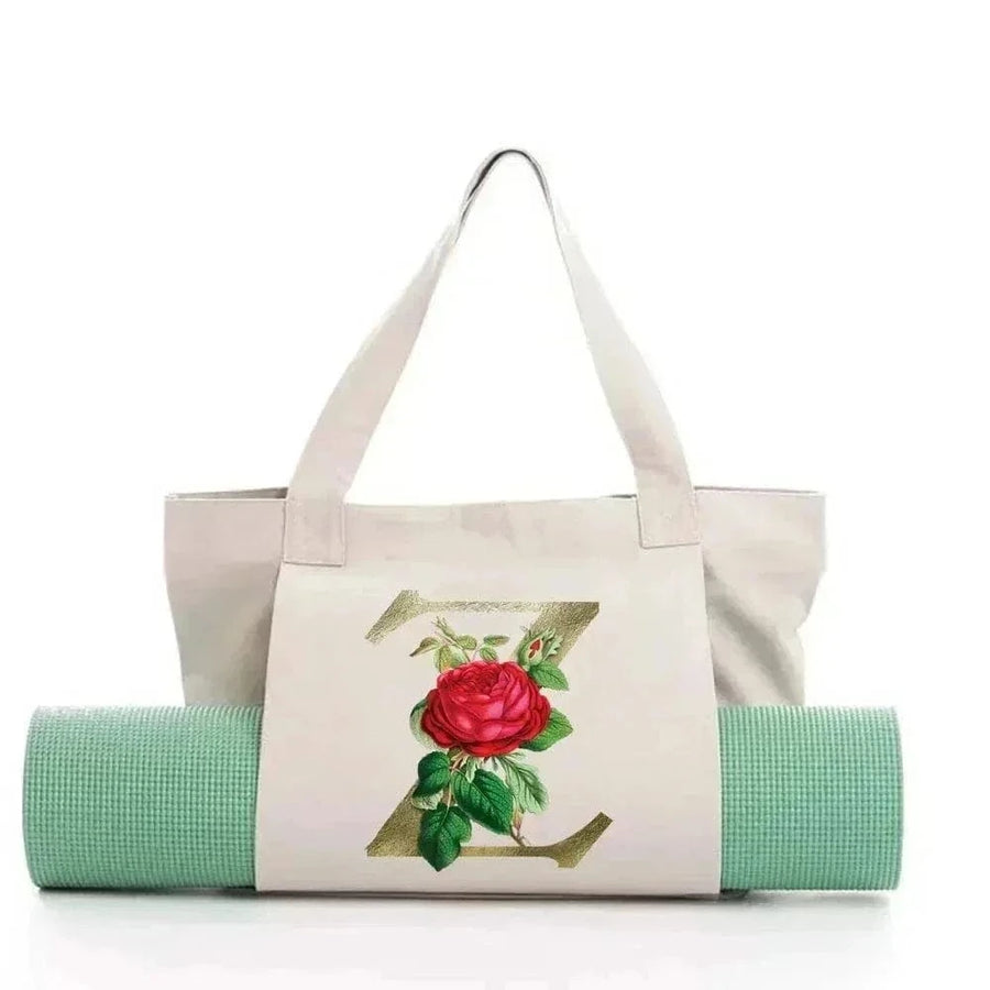 Sac de Yoga Inscription Blanche