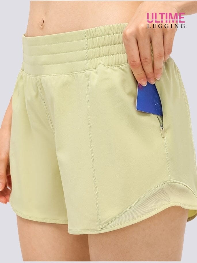 Short Avec Poche Zippée  | Yogaova