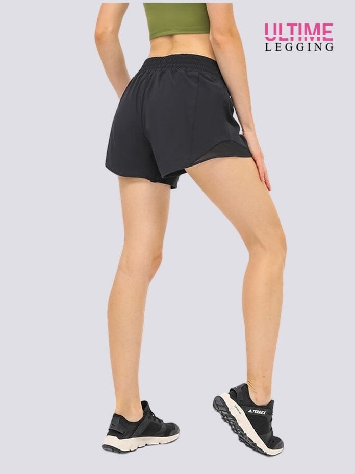 Short Avec Poche Zippée  | Yogaova