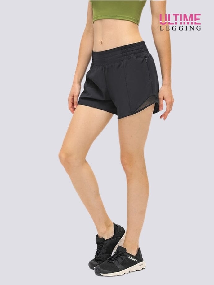 Short Avec Poche Zippée  | Yogaova