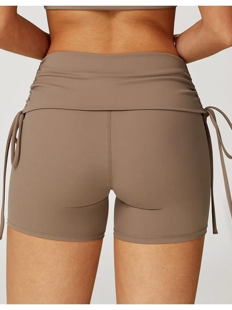 Short Fitness Femme Sculptant – Taille Haute | Yogaova