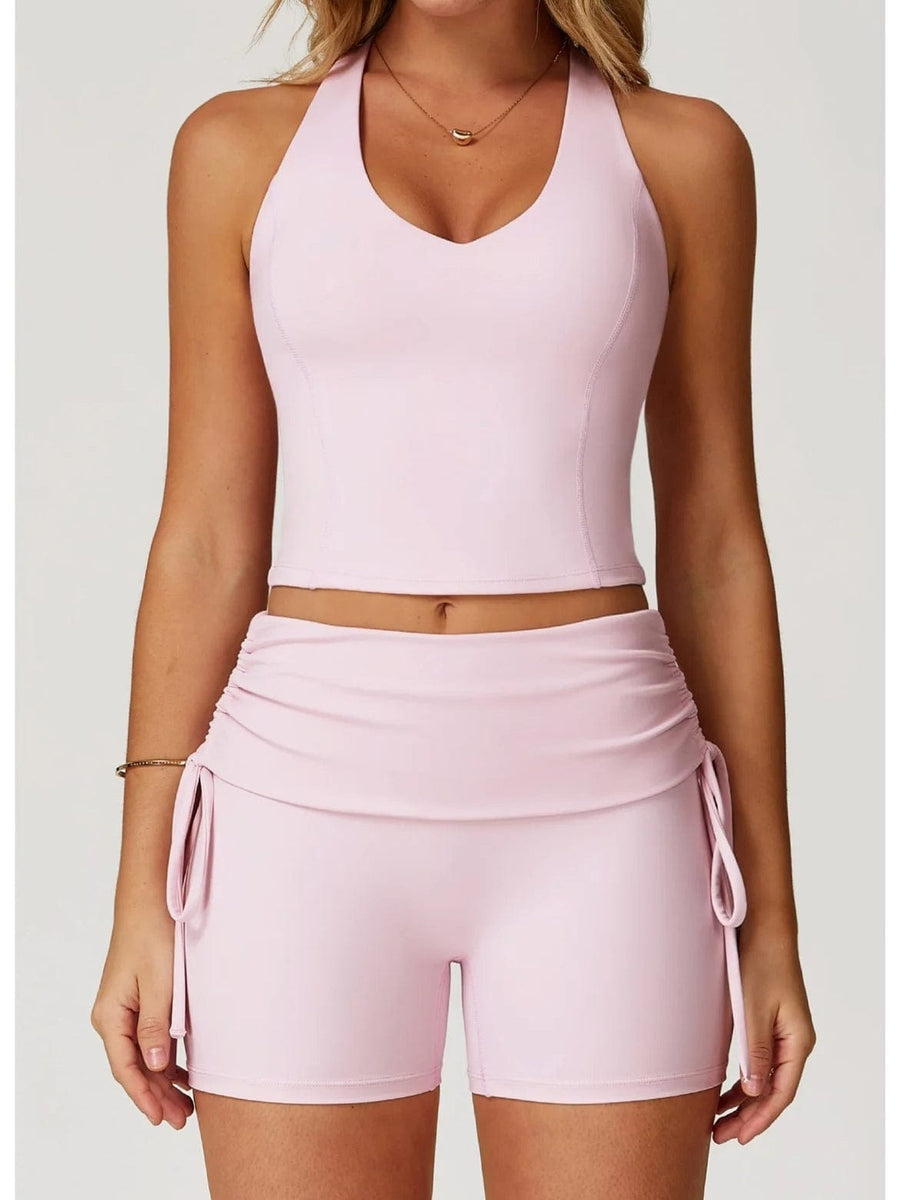 Short Fitness Femme Sculptant – Taille Haute | Yogaova