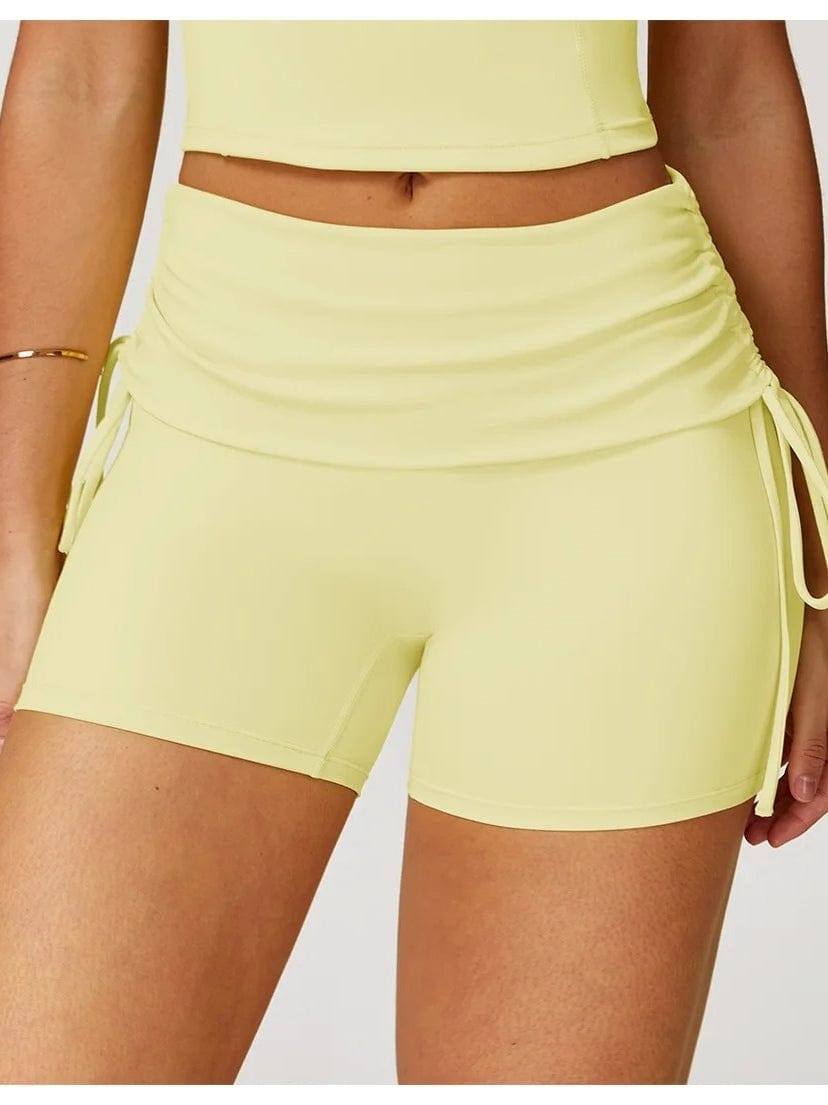 Short Fitness Femme Sculptant – Taille Haute | Yogaova