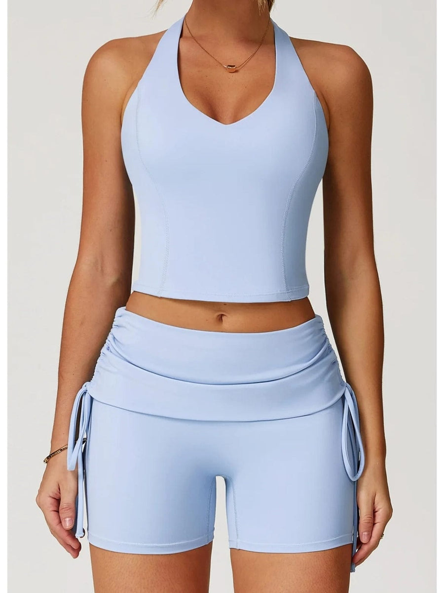 Short Fitness Femme Sculptant – Taille Haute | Yogaova