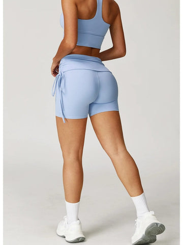 Short Fitness Femme Sculptant – Taille Haute | Yogaova