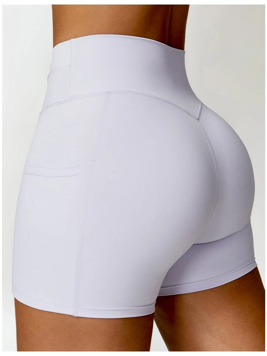 Short Sport Moulant Ceinture Plissée - Tendance 2024 | Yogaova