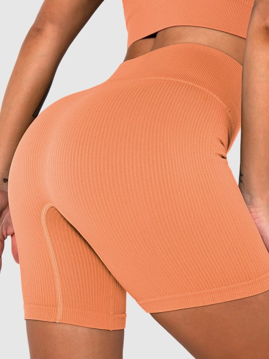 Short Sport Sans Couture Côtelé | Yogaova