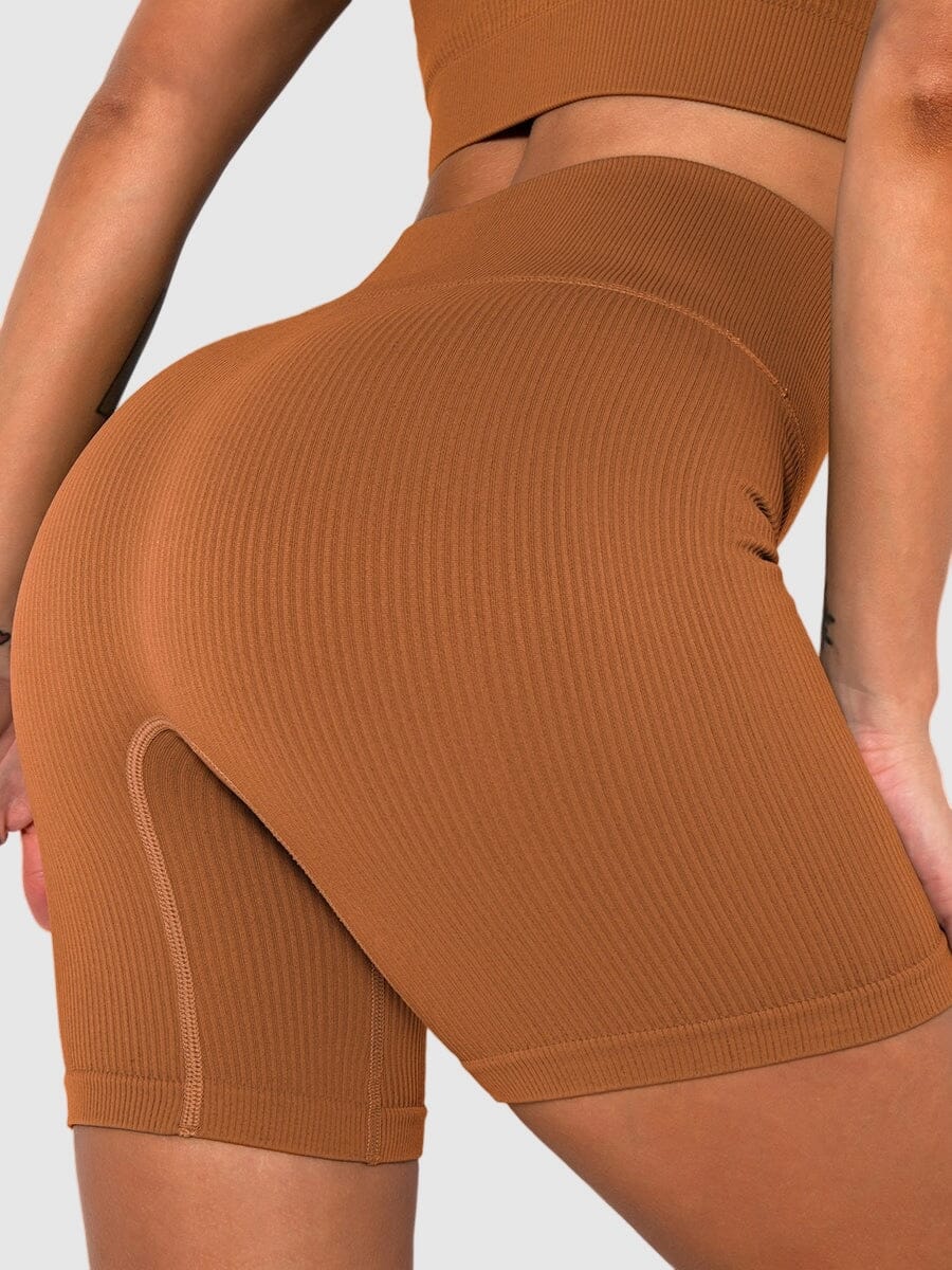 Short Sport Sans Couture Côtelé | Yogaova