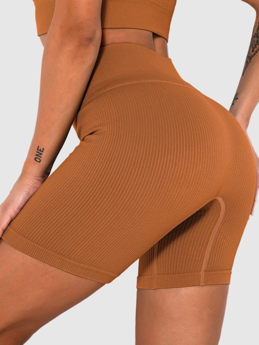 Short Sport Sans Couture Côtelé | Yogaova