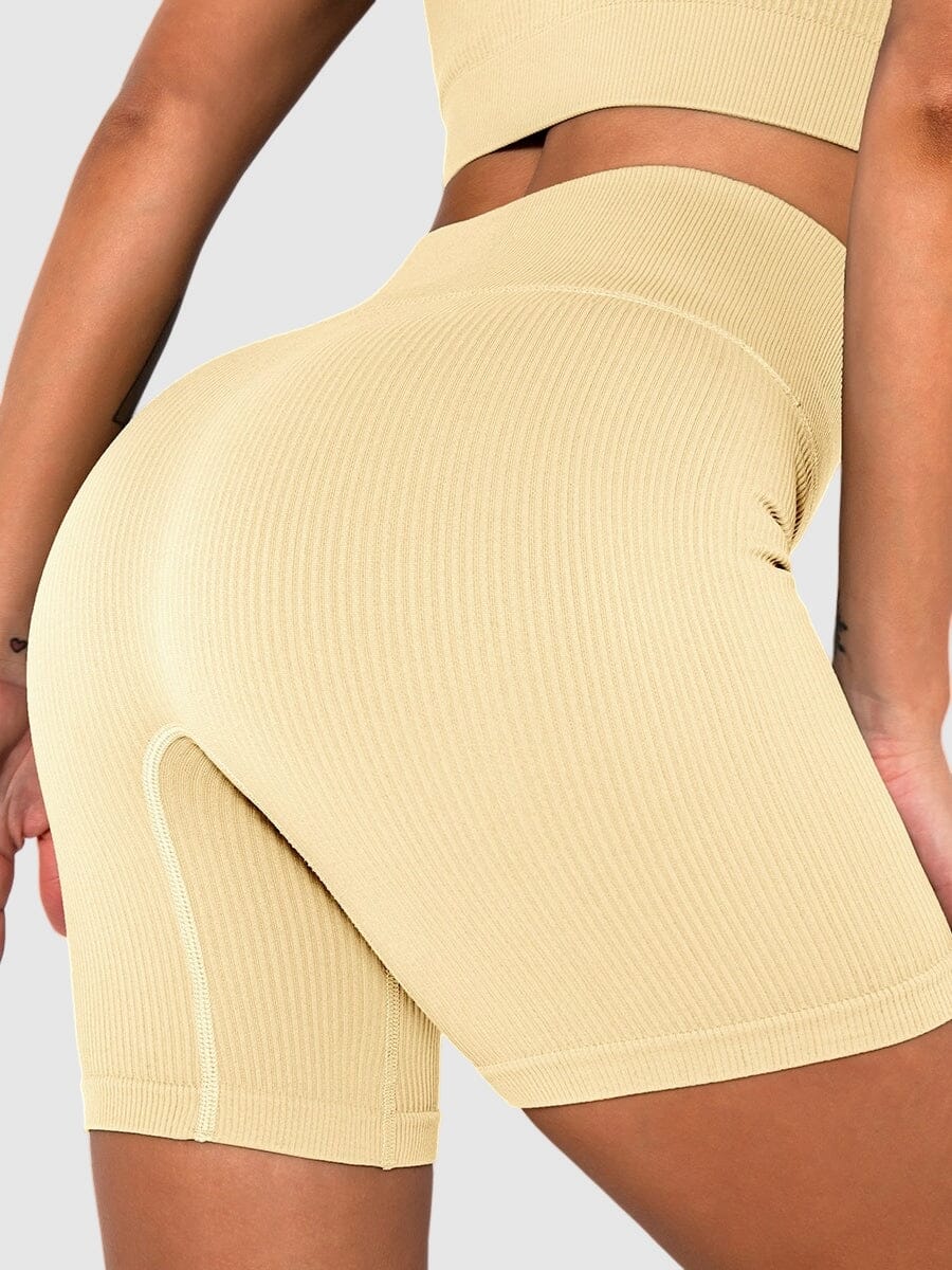 Short Sport Sans Couture Côtelé | Yogaova