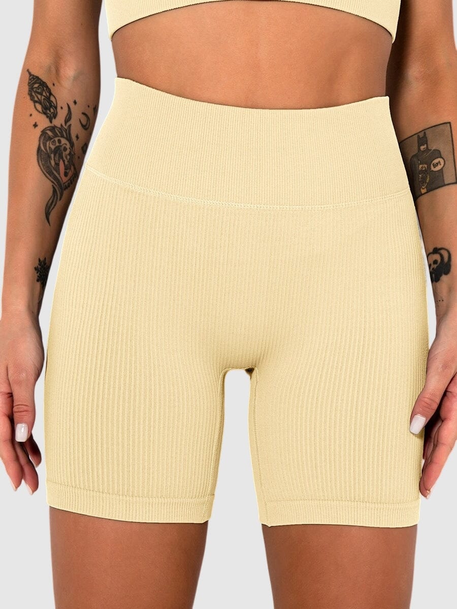 Short Sport Sans Couture Côtelé | Yogaova