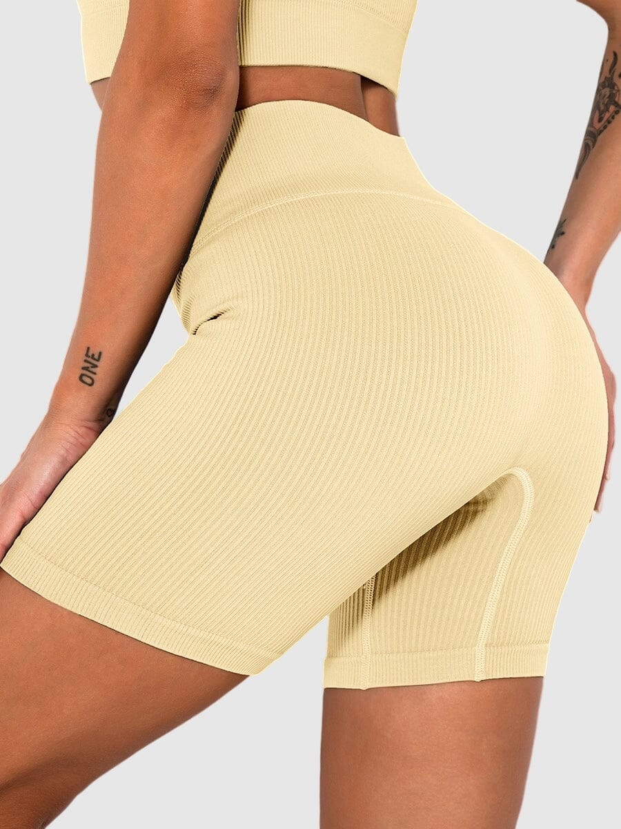 Short Sport Sans Couture Côtelé | Yogaova