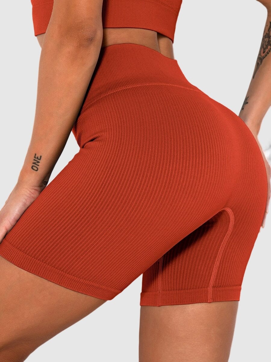 Short Sport Sans Couture Côtelé | Yogaova
