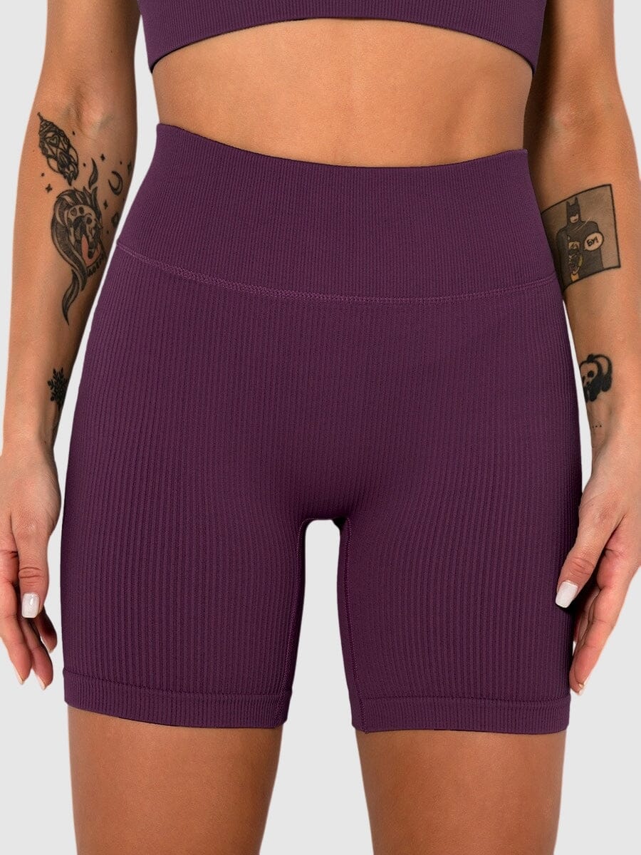 Short Sport Sans Couture Côtelé | Yogaova