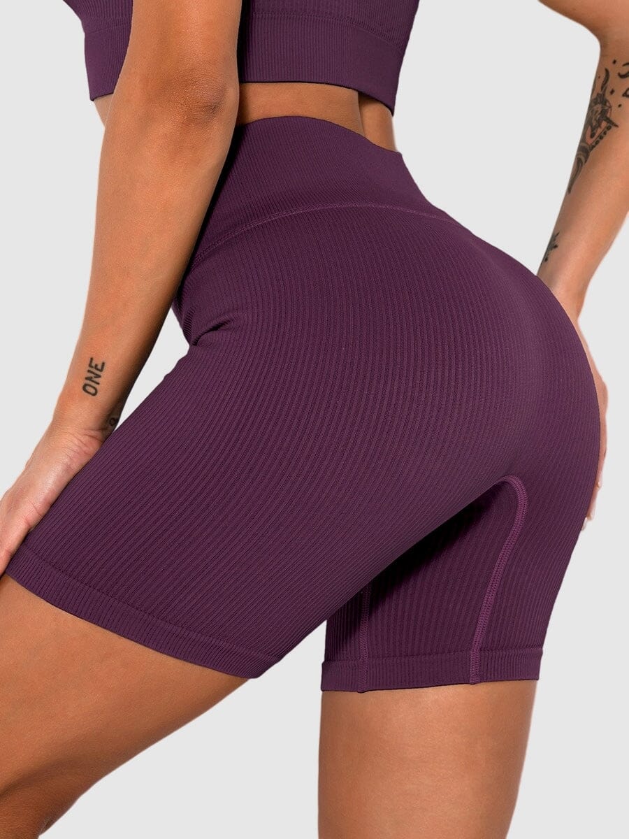 Short Sport Sans Couture Côtelé | Yogaova