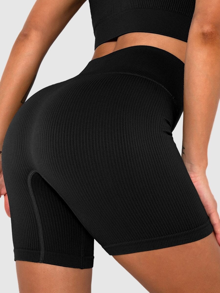Short Sport Sans Couture Côtelé | Yogaova