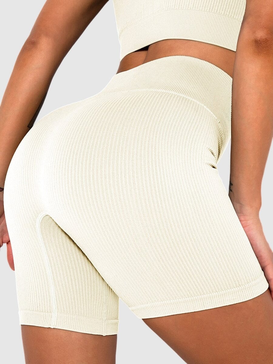 Short Sport Sans Couture Côtelé | Yogaova