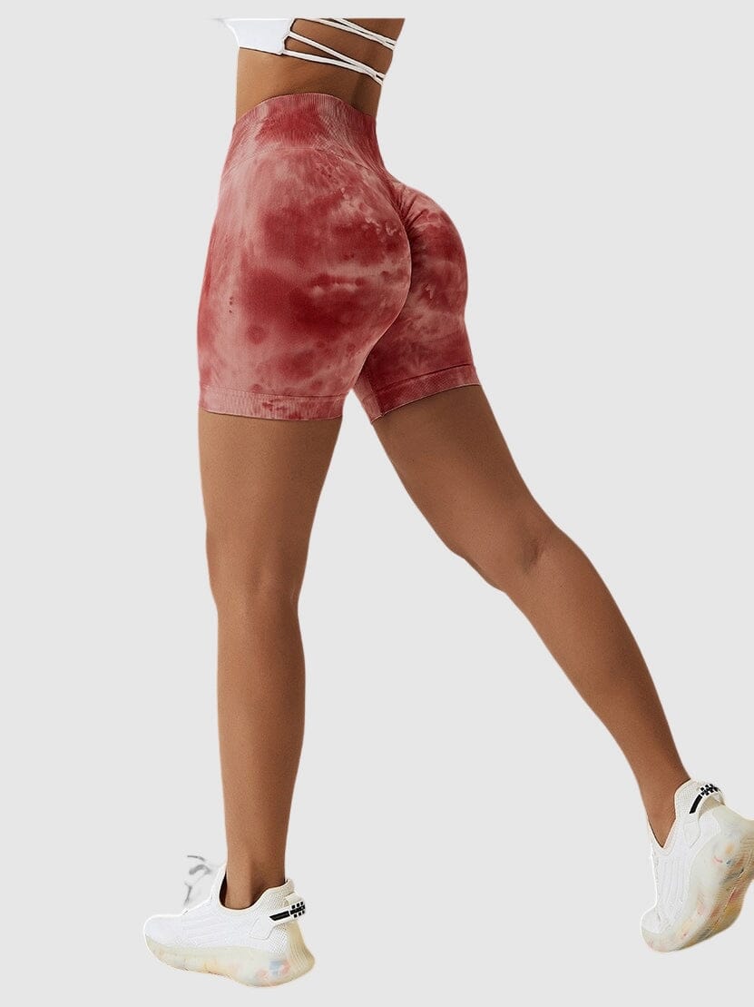 Short Sport Taille Haute Push Up Imprimé | Yogaova