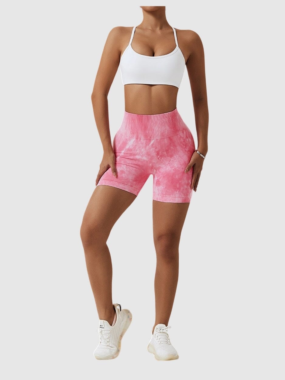 Short Sport Taille Haute Push Up Imprimé | Yogaova