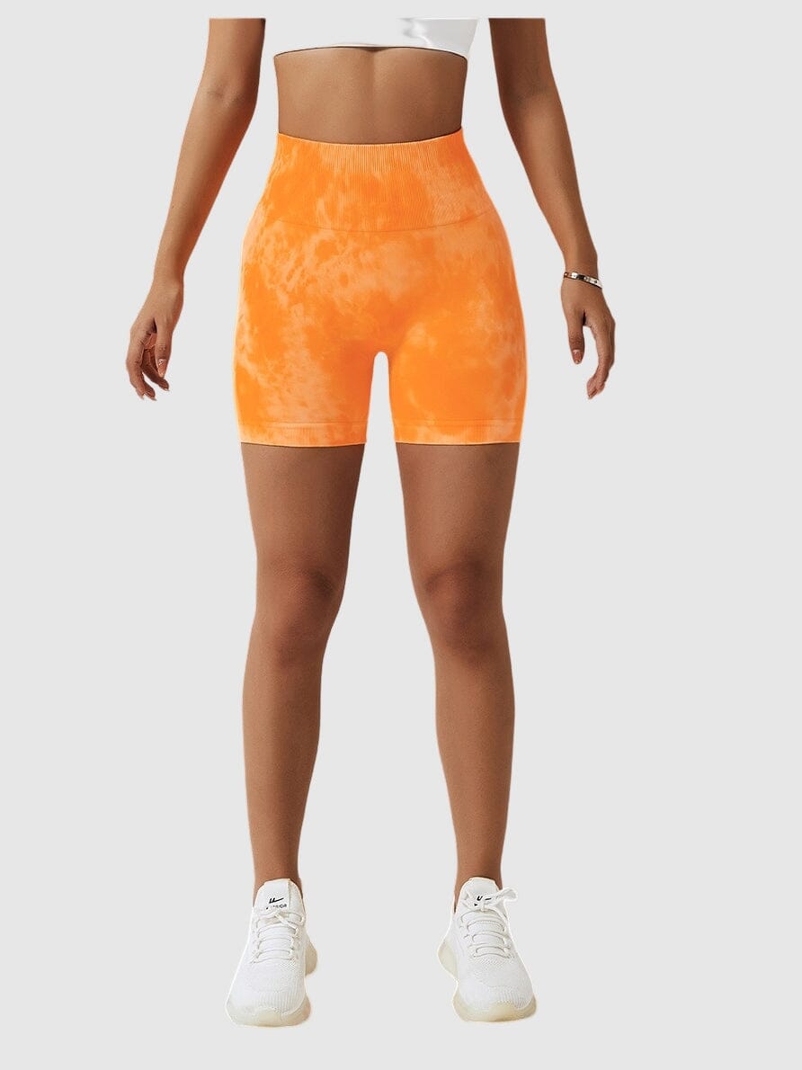 Short Sport Taille Haute Push Up Imprimé | Yogaova