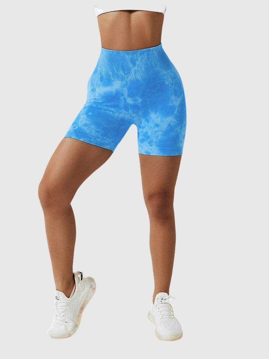 Short Sport Taille Haute Push Up Imprimé | Yogaova