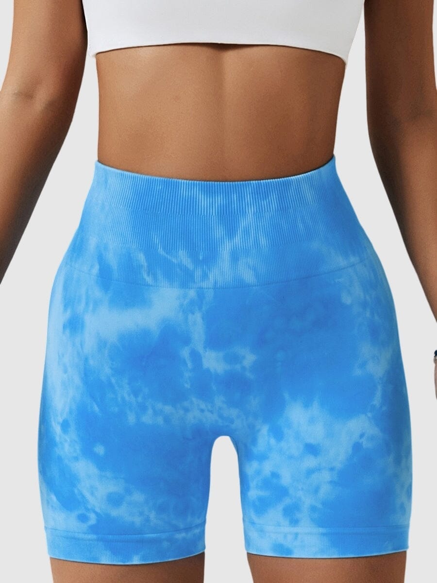 Short Sport Taille Haute Push Up Imprimé | Yogaova