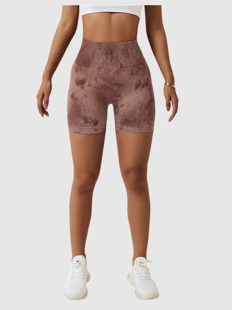 Short Sport Taille Haute Push Up Imprimé | Yogaova