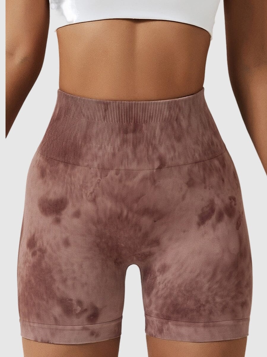 Short Sport Taille Haute Push Up Imprimé | Yogaova