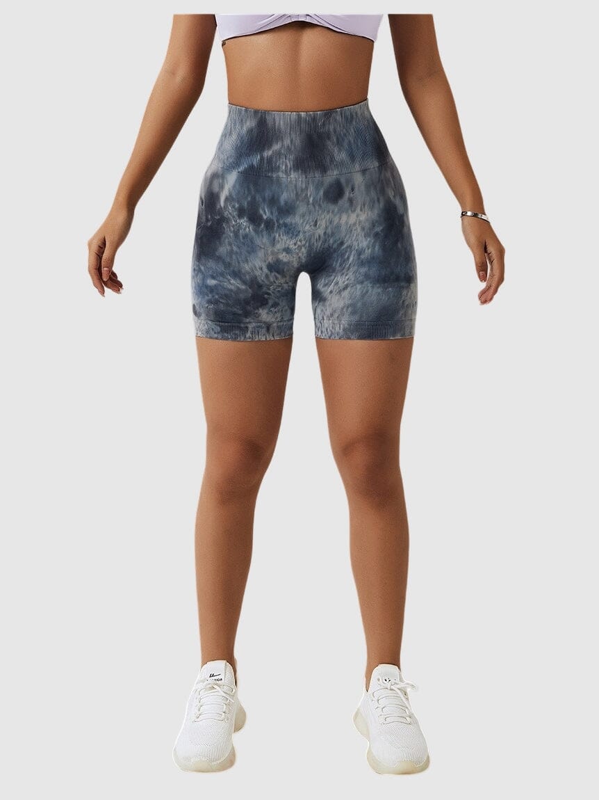 Short Sport Taille Haute Push Up Imprimé | Yogaova