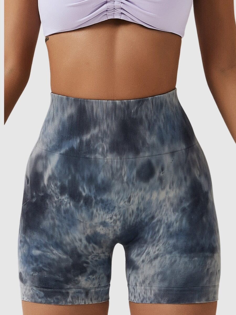 Short Sport Taille Haute Push Up Imprimé | Yogaova