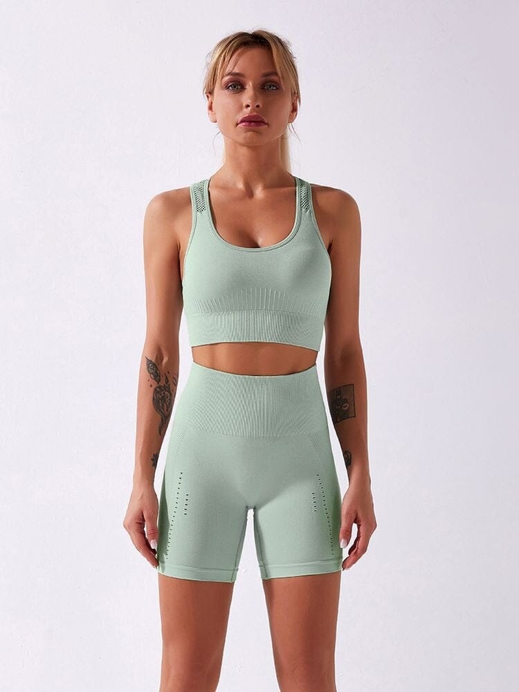 Short Sport Taille Haute Sans Couture | Yogaova