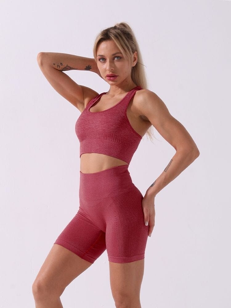 Short Sport Taille Haute Sans Couture | Yogaova
