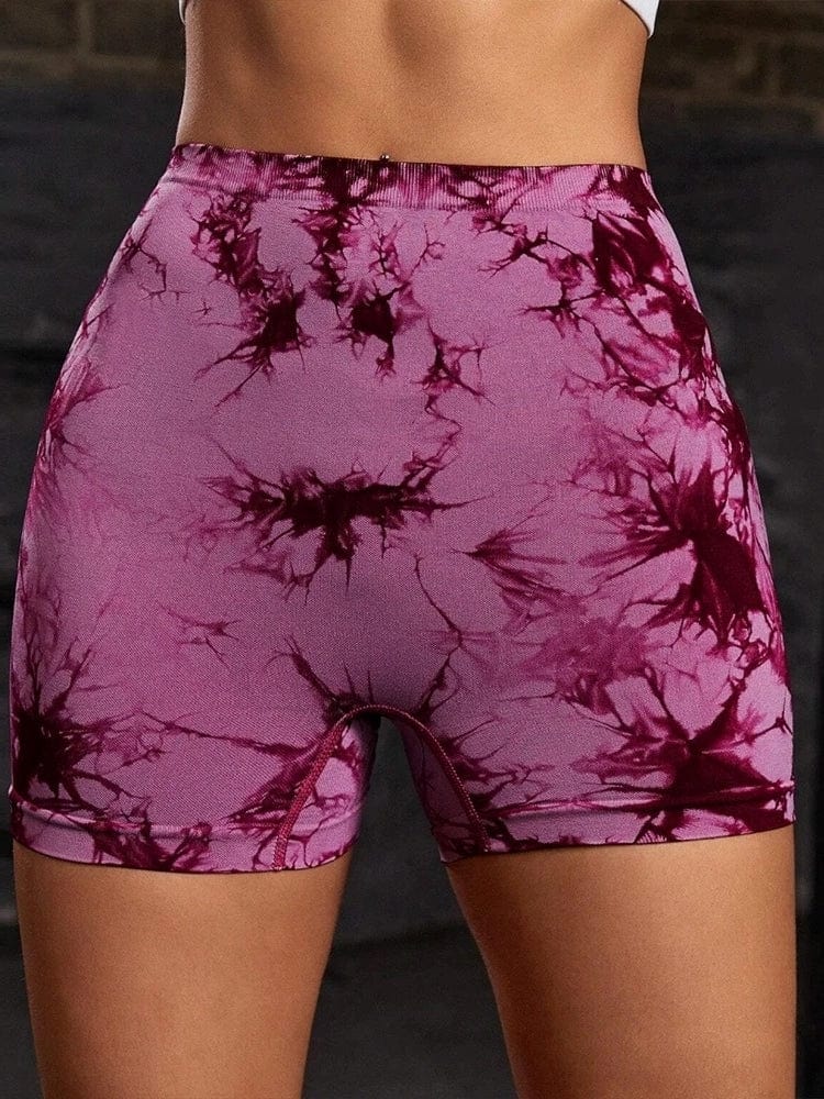 Short Sport Taille V Push Up - Tie Dye | Yogaova
