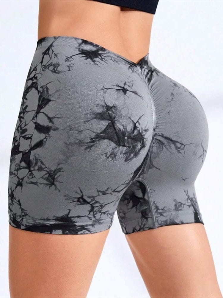 Short Sport Taille V Push Up - Tie Dye | Yogaova